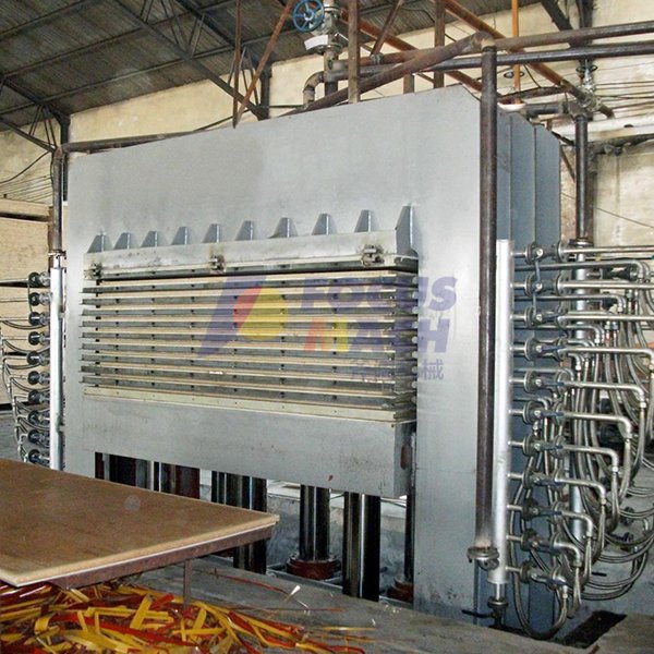 Prensa caliente de laminación de melamina con aberturas múlt